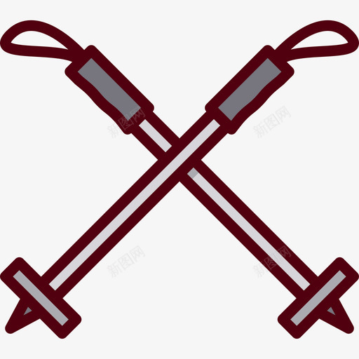 波兰冬季运动2线性颜色图标svg_新图网 https://ixintu.com 冬季运动2 波兰 线性颜色