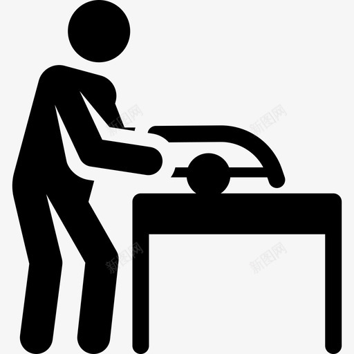 工人工厂象形图填充图标svg_新图网 https://ixintu.com 填充 工人 工厂象形图