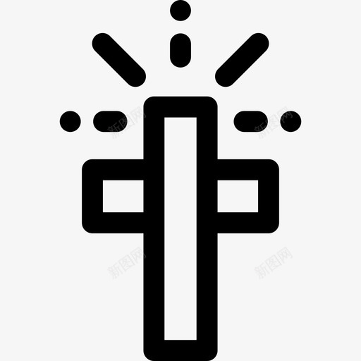 十字架复活节18直纹图标svg_新图网 https://ixintu.com 十字架 复活节18 直纹