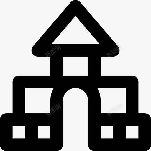 建筑宝贝20轮廓图标svg_新图网 https://ixintu.com 宝贝20 建筑 轮廓