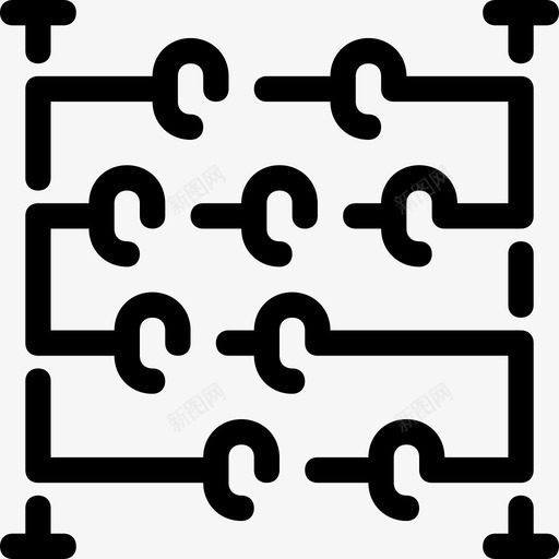 算盘知识直线图标svg_新图网 https://ixintu.com 直线 知识 算盘