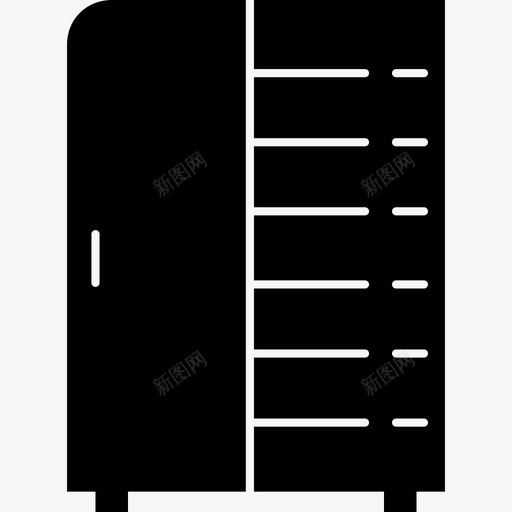 壁橱家具4实心图标svg_新图网 https://ixintu.com 壁橱 实心 家具4