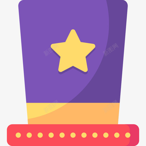 帽子mardigras5平顶图标svg_新图网 https://ixintu.com mardigras5 帽子 平顶