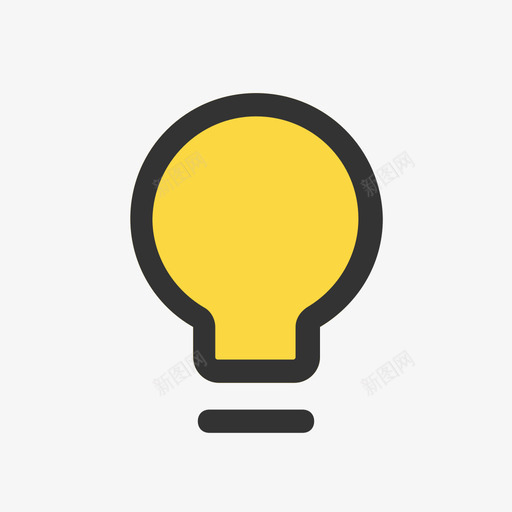 灯泡-1svg_新图网 https://ixintu.com 灯泡-1 填充