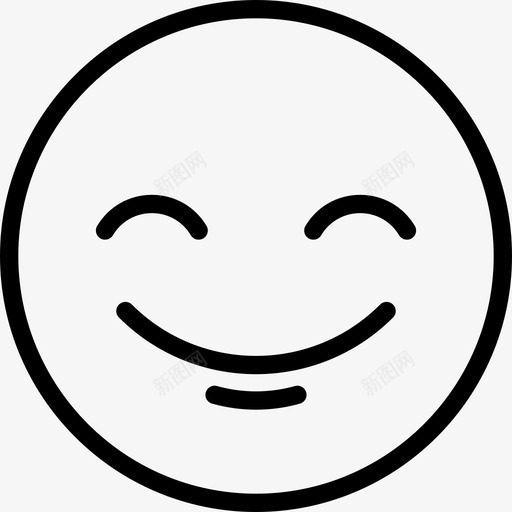 快乐情绪线性图标svg_新图网 https://ixintu.com 快乐 情绪 线性