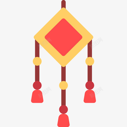 中国结瓷器4扁平图标svg_新图网 https://ixintu.com 中国结 扁平 瓷器4