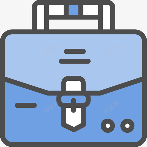 手提箱办公工具线颜色图标svg_新图网 https://ixintu.com 办公工具 手提箱 线颜色