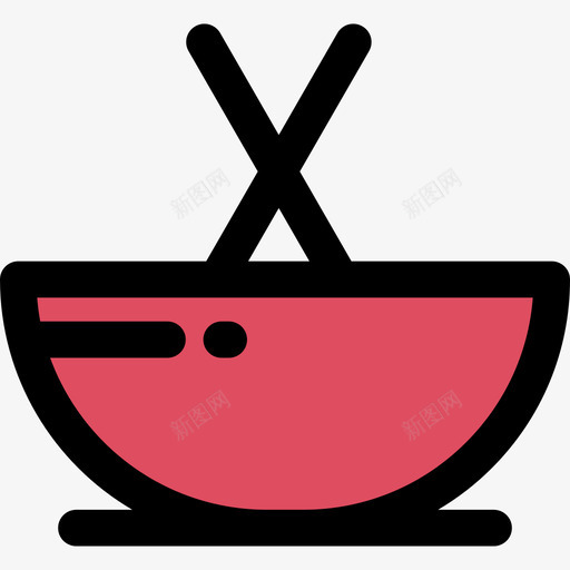 中餐家居用品13线颜色图标svg_新图网 https://ixintu.com 中餐 家居用品13 线颜色