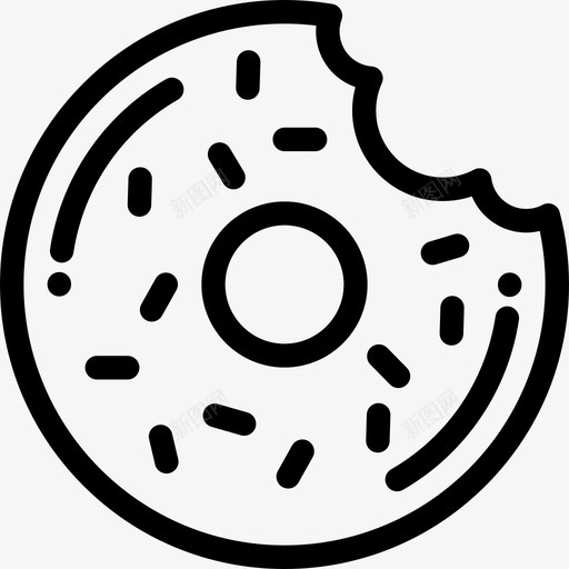 甜甜圈第三警察局直系图标svg_新图网 https://ixintu.com 甜甜圈 直系 第三警察局