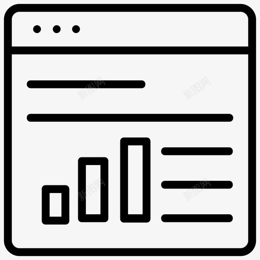网络分析数据技术在线评估图标svg_新图网 https://ixintu.com 在线评估 数据技术 网络分析 网页设计 营销策略线图标