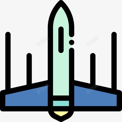 宇宙飞船宇宙20线性颜色图标svg_新图网 https://ixintu.com 宇宙20 宇宙飞船 线性颜色