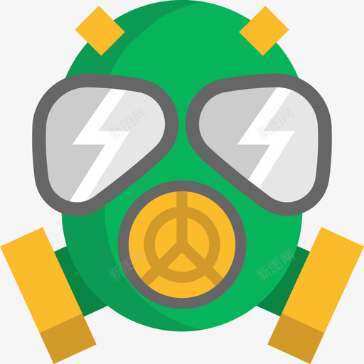 防毒面具武器2扁平图标svg_新图网 https://ixintu.com 扁平 武器2 防毒面具