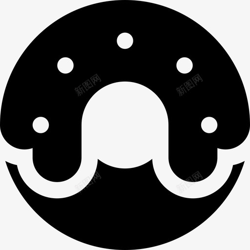 甜甜圈加油站2已填充图标svg_新图网 https://ixintu.com 加油站2 已填充 甜甜圈