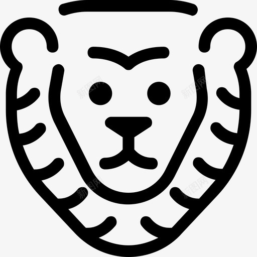 狮子自然5直系图标svg_新图网 https://ixintu.com 狮子 直系 自然5