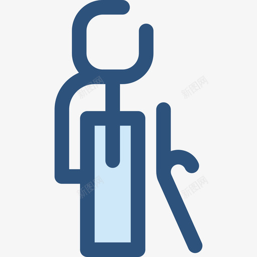 退休员工组织蓝色图标svg_新图网 https://ixintu.com 员工组织 蓝色 退休