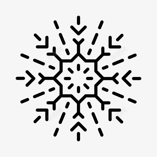 雪花高山北极图标svg_新图网 https://ixintu.com 冬天 冰晶 北极 圣诞节 雪花 高山
