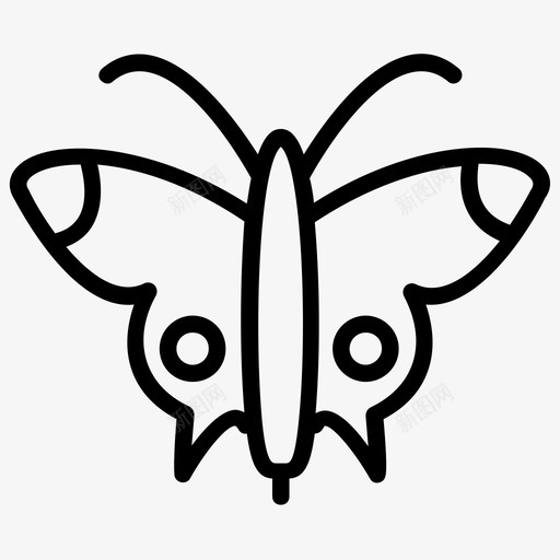 蝴蝶昆虫鳞翅目图标svg_新图网 https://ixintu.com 害虫昆虫 帝王蝶 昆虫 昆虫线图标 蝴蝶 鳞翅目