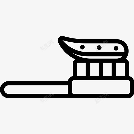 牙刷旅行21直线型图标svg_新图网 https://ixintu.com 旅行21 牙刷 直线型