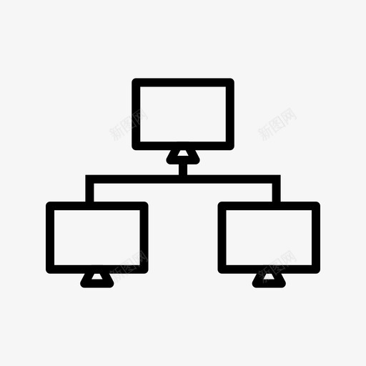 网络数据目录图标svg_新图网 https://ixintu.com 数据 数据共享 文件夹 目录 网络 链接