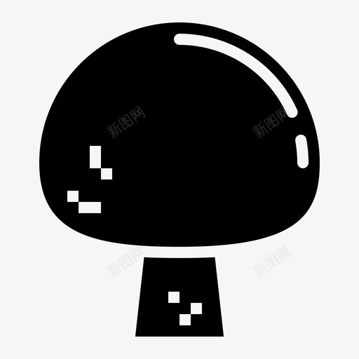 蘑菇麝香蔬菜图标svg_新图网 https://ixintu.com 蔬菜 蘑菇 超市固体 麝香