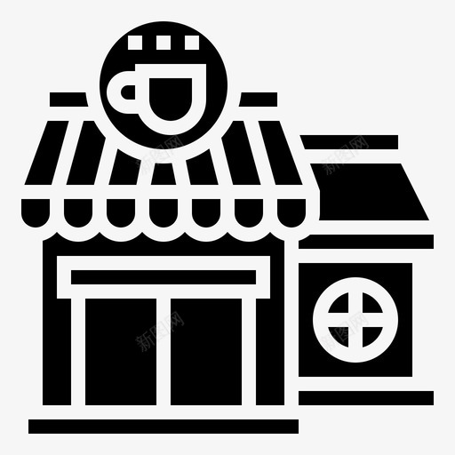 咖啡饮料餐厅图标svg_新图网 https://ixintu.com 咖啡 商店 餐厅 餐厅铭文 饮料