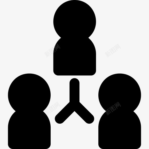 协作管理5已填充图标svg_新图网 https://ixintu.com 协作 已填充 管理5