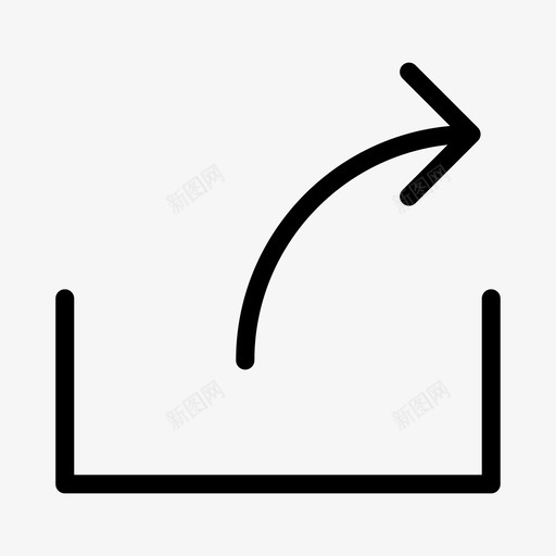 共享箭头导出图标svg_新图网 https://ixintu.com web用户图标 共享 导出 文件 社交图标 箭头