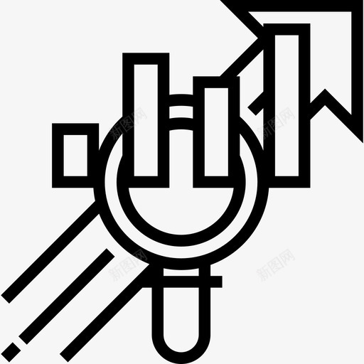 利润商业策略3线性图标svg_新图网 https://ixintu.com 利润 商业策略3 线性