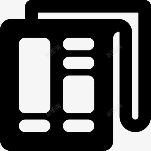 报纸新闻媒体6可靠图标svg_新图网 https://ixintu.com 可靠 报纸 新闻媒体6