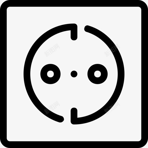 插座能量8线性图标svg_新图网 https://ixintu.com 插座 线性 能量8
