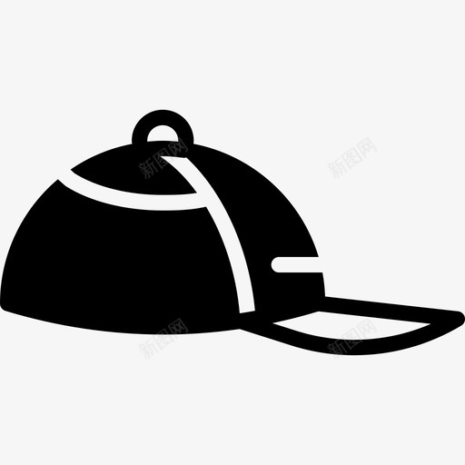 棒球帽男配件3填充图标svg_新图网 https://ixintu.com 填充 棒球帽 男配件3