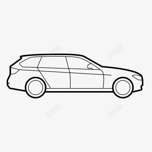旅行车宝马汽车图标svg_新图网 https://ixintu.com 交通 宝马 旅行车 汽车 法诺iconset 车辆