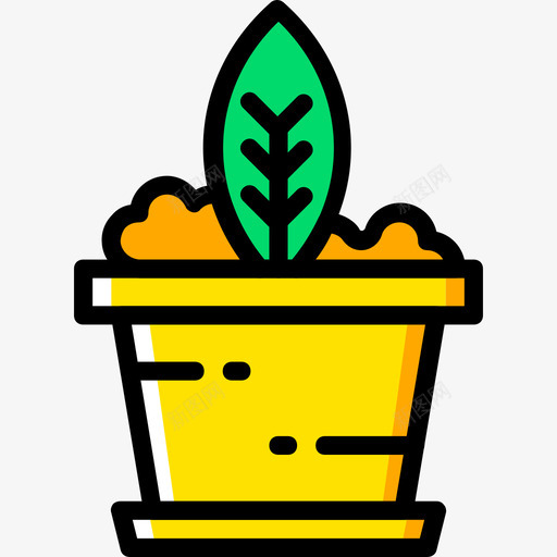 植物花园2黄色图标svg_新图网 https://ixintu.com 植物 花园2 黄色