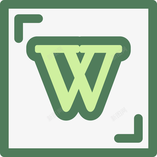 维基百科社交媒体19维德图标svg_新图网 https://ixintu.com 社交媒体19 维基百科 维德