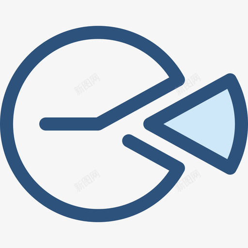 饼图员工组织蓝色图标svg_新图网 https://ixintu.com 员工组织 蓝色 饼图