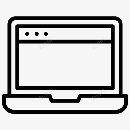 笔记本电脑台式电脑微型电脑图标svg_新图网 https://ixintu.com 台式电脑 工作站 微型电脑 社交媒体线路图标 笔记本电脑