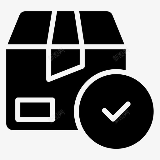 包装批准快递图标svg_新图网 https://ixintu.com tic 交付 包装 快递 批准