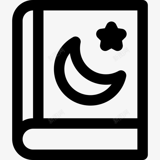 Quranreligion16lineal图标svg_新图网 https://ixintu.com Quran lineal religion16