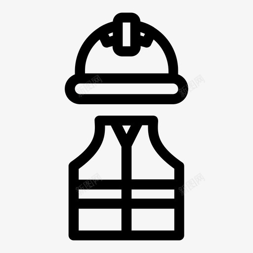 工作服头盔劳工图标svg_新图网 https://ixintu.com 劳工 头盔 工作服