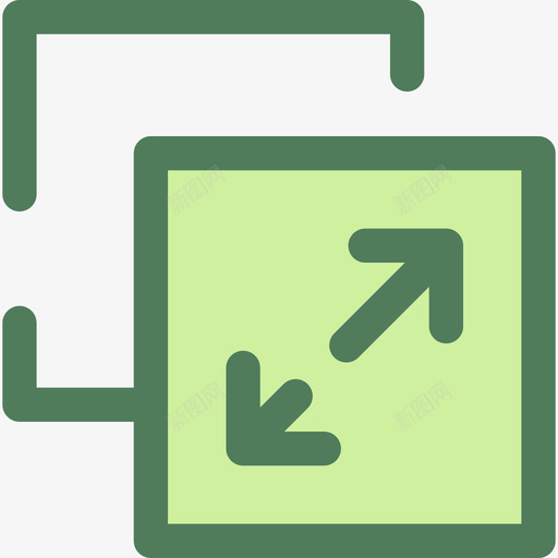 全屏web8绿色图标svg_新图网 https://ixintu.com web8 全屏 绿色