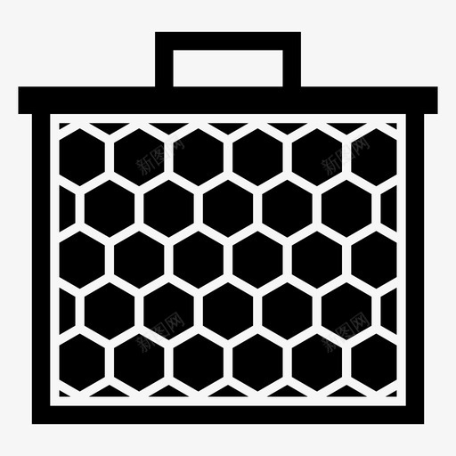 蜂巢养蜂蜜蜂图标svg_新图网 https://ixintu.com 养蜂 蜂巢 蜂房 蜜蜂