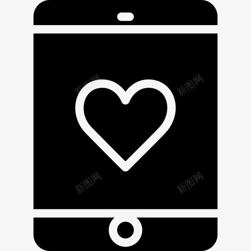 智能手机浪漫生活方式9填充图标svg_新图网 https://ixintu.com 填充 智能手机 浪漫生活方式9