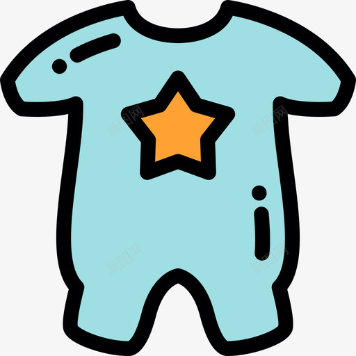 睡衣宝贝派对3线性颜色图标svg_新图网 https://ixintu.com 宝贝派对3 睡衣 线性颜色