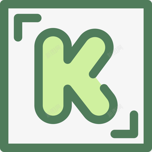 KickStarterSocialMedia19Green图标svg_新图网 https://ixintu.com Green KickStarter SocialMedia19