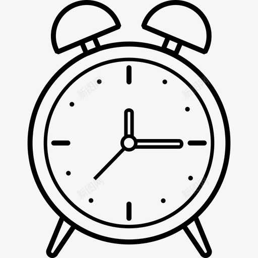 闹钟杂项手绘图标svg_新图网 https://ixintu.com 手绘 杂项 闹钟