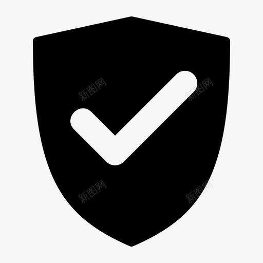 安全检查保护图标svg_新图网 https://ixintu.com 保护 保险箱 安全 检查 盾牌 购物标志