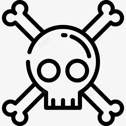 毒物化学5线性图标svg_新图网 https://ixintu.com 化学5 毒物 线性