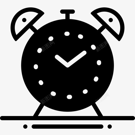 闹钟起床看着图标svg_新图网 https://ixintu.com 看着 起床 闹钟