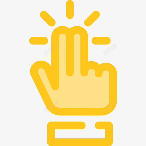 轻触网络10黄色图标svg_新图网 https://ixintu.com 网络10 轻触 黄色