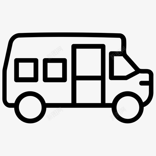公共汽车长途汽车公共交通图标svg_新图网 https://ixintu.com 公共交通 公共汽车 旅行 车辆 运输线路图标 长途汽车